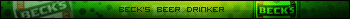 Beck`s beer Drinker